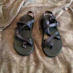 Chaco Sandals navy and red straps men’s 12